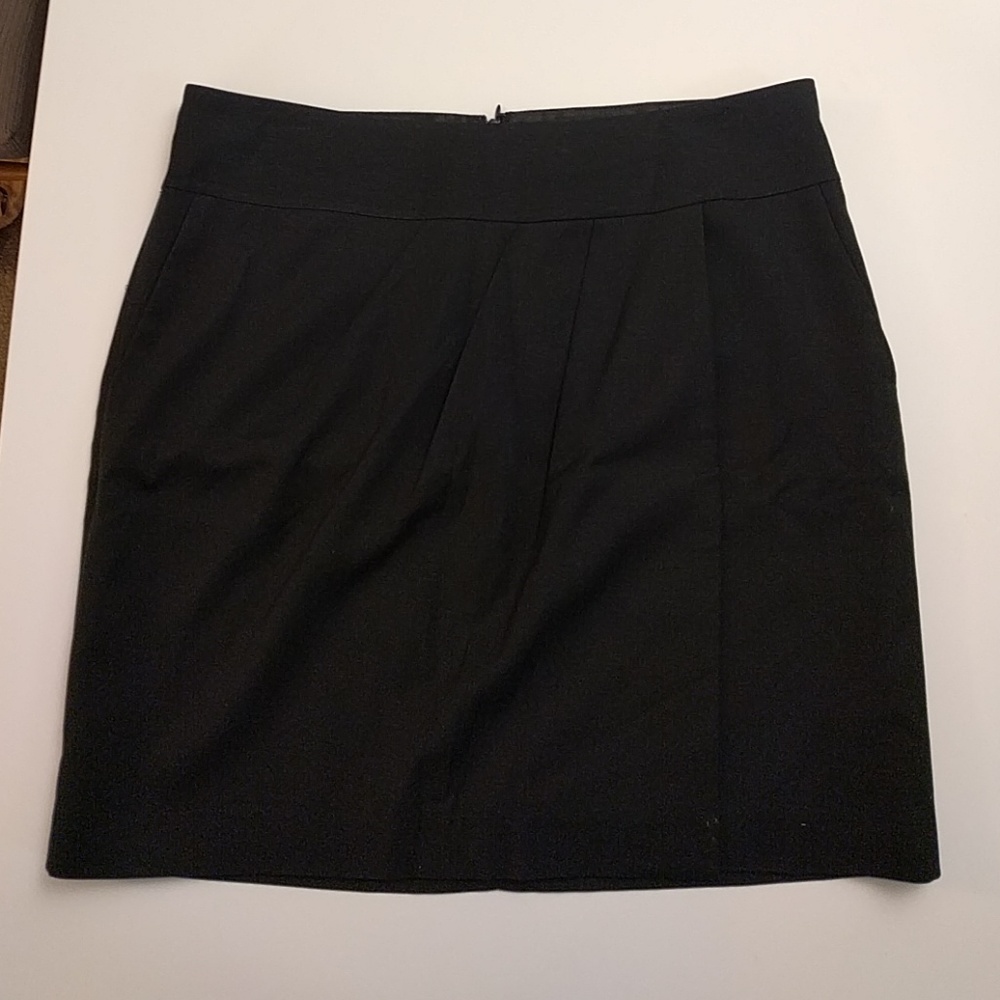 Black skirt with Asymmetrical Pleats